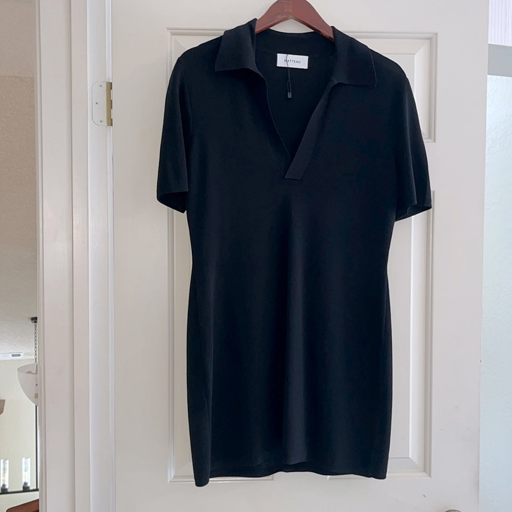 Matteau Midnight Black Mini Dress